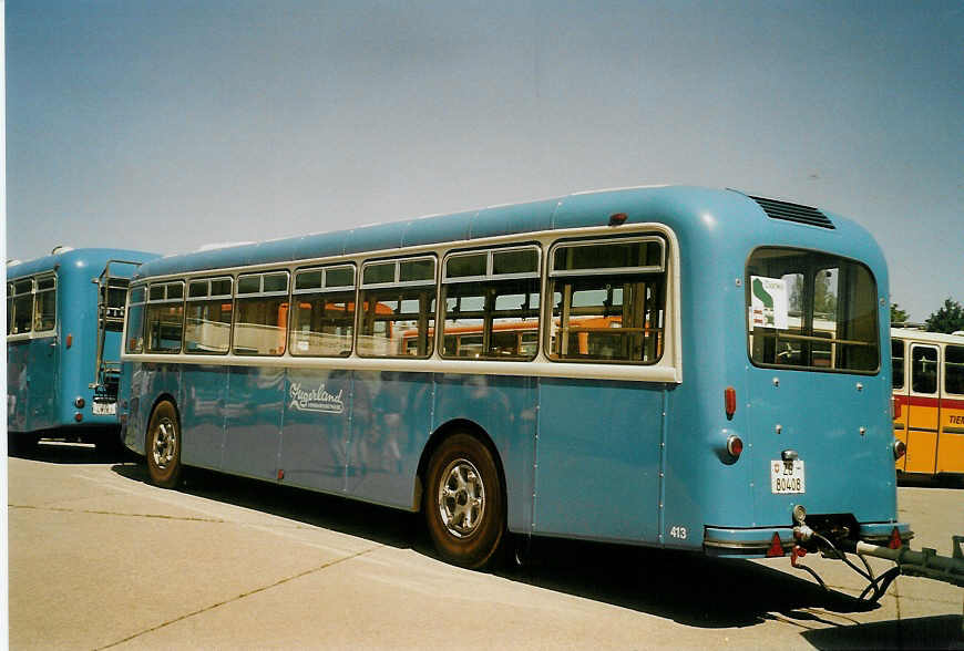 (086'431) - ZVB Zug - Nr. 413/ZG 80'408 - Moser/R&J Personenanh�nger (ex Nr. 148; ex Nr. 48) am 18. Juni 2006 in Hinwil, AMP