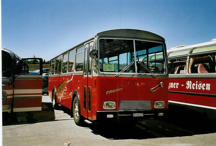 (086'513) - Weidmann, Greifensee - ZH 490'297 - FBW/T�scher (ex VZO Gr�ningen Nr. 30) am 18. Juni 2006 in Hinwil, AMP