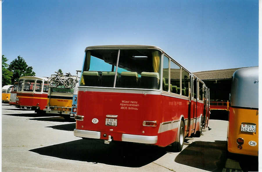 (086'523) - W�est, Brittnau - SO 428 U - FBW/R&J (ex Wespe, Altst�tten; ex AFA Adelboden Nr. 19) am 18. Juni 2006 in Hinwil, AMP