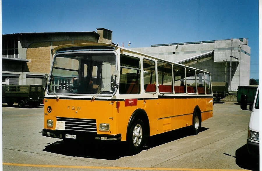 (086'531) - R�egg, R�ti - SG 45'977 - FBW/Gangloff (ex P 24'169) am 18. Juni 2006 in Hinwil, AMP 