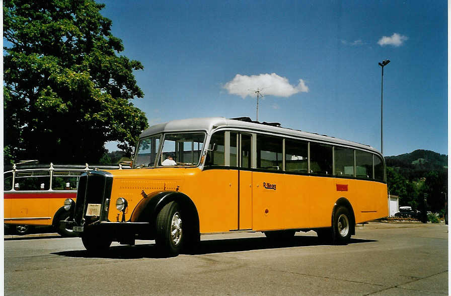 (086'635) - R�llin, Hirzel - SZ 955 - FBW/T�scher (ex Egger, Grafenried; ex P 24'586; ex P 1414) am 18. Juni 2006 in Hinwil, AMP