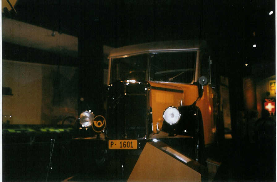 (086'927) - PTT-Regie - P 1601 - Saurer/Saurer (ex Nussbaumer, Ganterschwil am 25. Juni 2006 in Bern, Museum f�r Kommunikation