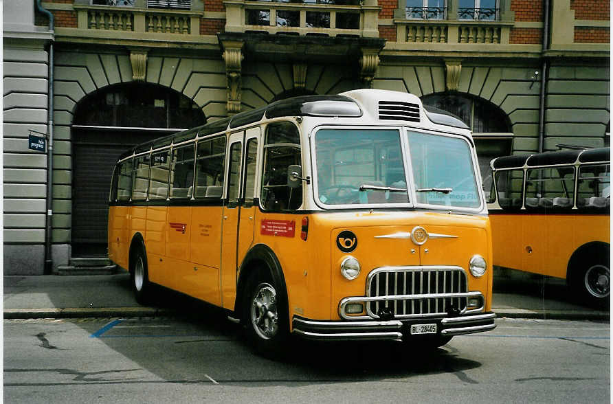 (086'936) - Lambach, Rieden - BL 28'405 - FBW/FHS (ex Hotz, Rickenbach bei Wil/TG; ex P 24'079; ex P 21'579) am 25. Juni 2006 in Bern, Museum f�r Kommunikation