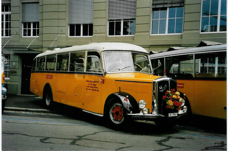 (087'009) - Jaggi, Gelterkinden - BL 7840 - Saurer/Saurer (ex Beney, Ayent; ex Rey, Ayent) am 25. Juni 2006 in Bern, Museum f�r Kommunikation