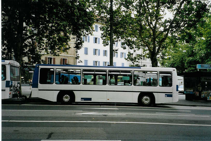 (087'727) - TL Lausanne - Nr. 916 - Lanz+Marti/Hess Personenanh�nger am 26. Juli 2006 in Lausanne, Tunnel