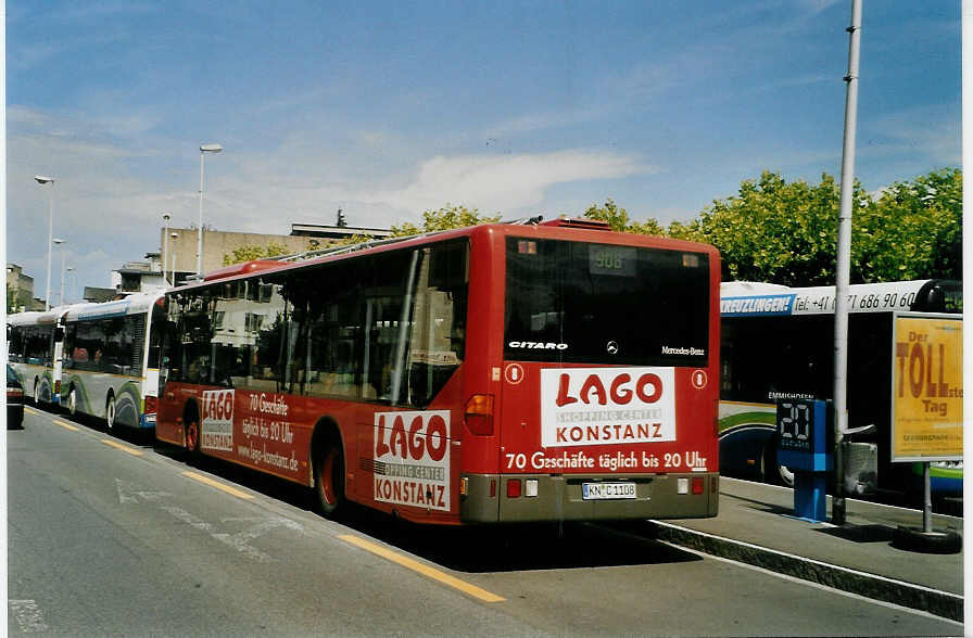 (088'331) - Aus Deutschland: SWK Konstanz - Nr. 8/KN-C 1108 - Mercedes am 31. Juli 2006 in Kreuzlingen, B�renplatz