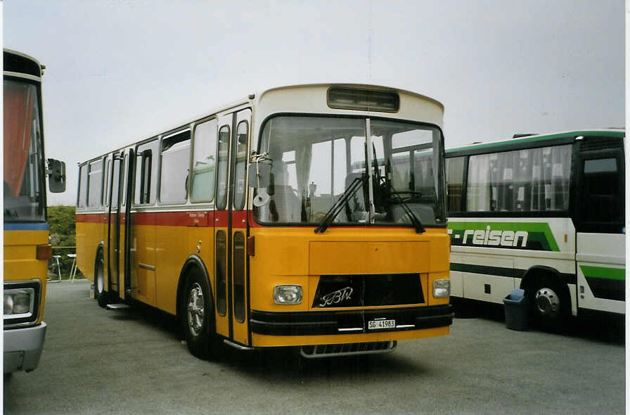 (089'212) - Liebi, Montlingen - SG 41'983 - FBW/T�scher (ex Wespe, Altst�tten; ex P 24'804) am 19. August 2006 auf dem Gurnigelpass