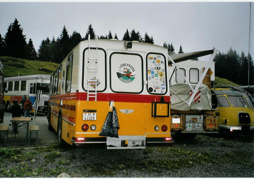 (089'229) - Siegrist, Berikon - AG 43'328 - Saurer/FHS (ex P 25'697; ex Furler, B�ren) am 19. August 2006 auf dem Gurnigelpass