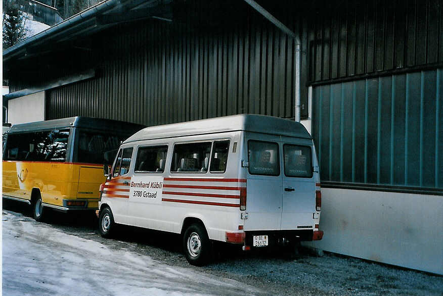 (091'136) - K�bli, Gstaad - BE 26'632 - Mercedes am 31. Dezember 2006 in Gstaad, Garage