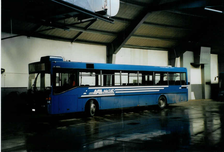 (091'535) - AFA Adelboden - Nr. 34/BE 263'015 - Mercedes (ex Nr. 17; ex Fr�hlich, Z�rich Nr. 603; ex VBZ Z�rich Nr. 682) am 7. Januar 2007 im Autobahnhof Adelboden
