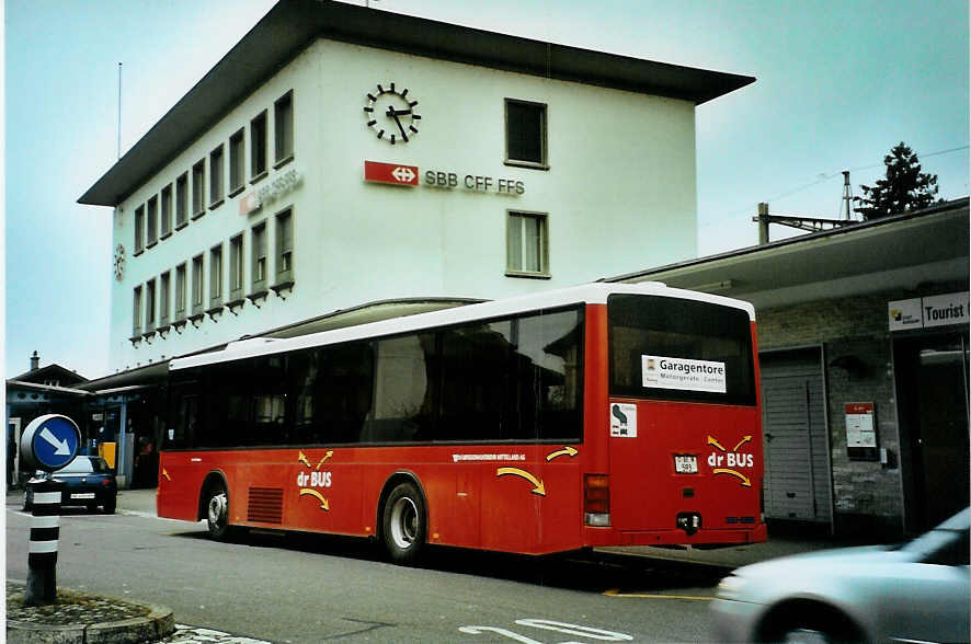 (092'422) - Busland, Burgdorf - Nr. 22/BE 593 - Volvo/Hess (ex AAGK Koppigen Nr. 2) am 3. M�rz 2007 beim Bahnhof Burgdorf