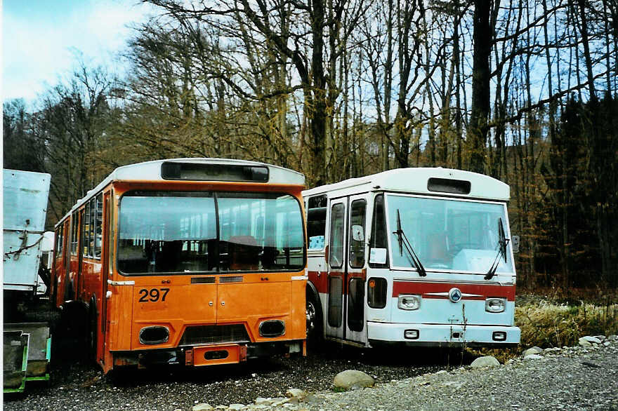 (092'423) - SVB Bern - Nr. 297 - FBW/Hess (ex TPG Gen�ve Nr. 114) am 3. M�rz 2007 in Oberburg, Ziegelgut