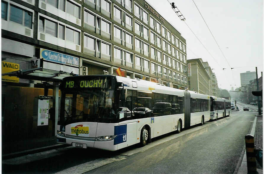(092'514) - TL Lausanne - Nr. 536/VD 1600 - Solaris am 17. M�rz 2007 beim Bahnhof Lausanne 