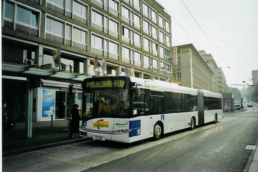 (092'515) - TL Lausanne - Nr. 531/VD 1583 - Solaris am 17. M�rz 2007 beim Bahnhof Lausanne