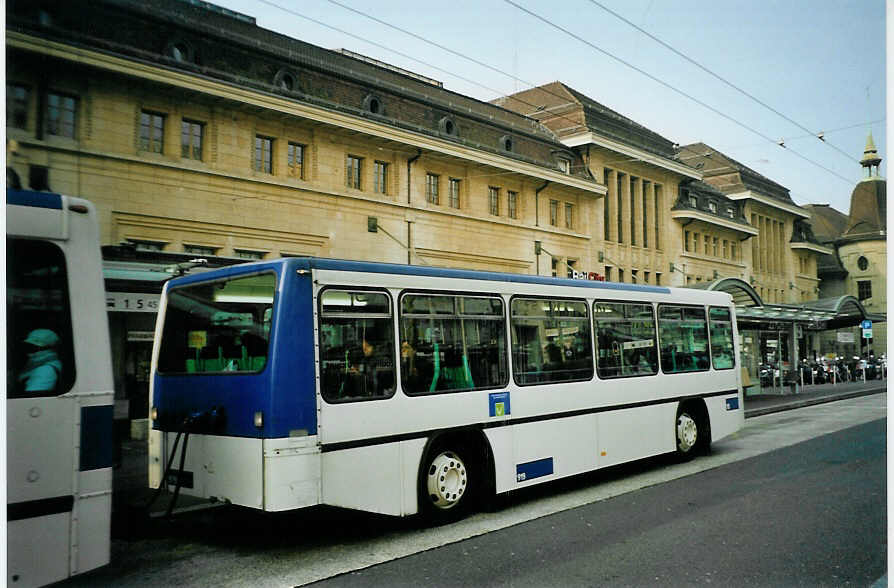 (092'520) - TL Lausanne - Nr. 919 - Lanz+Marti/Hess Personenanh�nger am 17. M�rz 2007 beim Bahnhof Lausanne