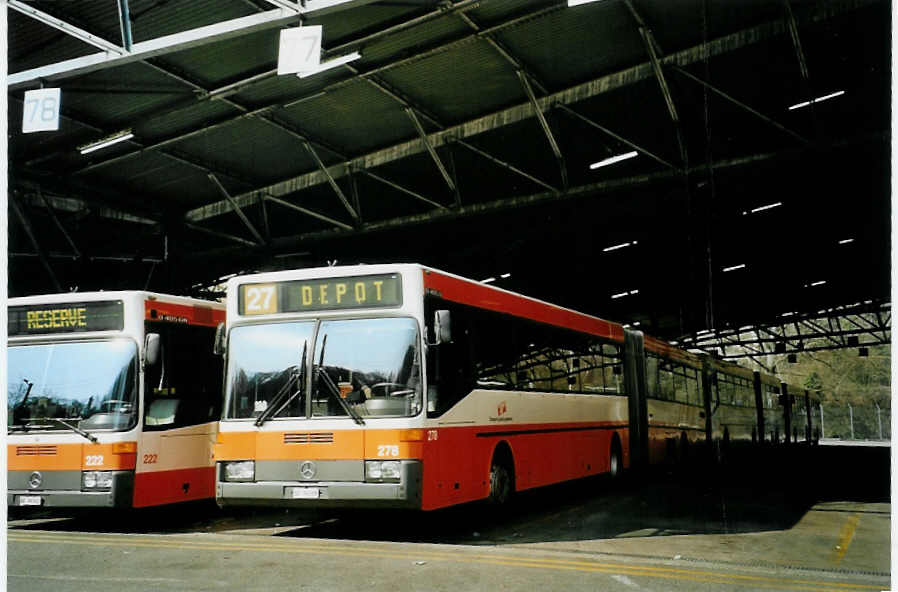 (092'828) - TPG Gen�ve - Nr. 278/GE 96'069 - Mercedes am 17. M�rz 2007 in Gen�ve, D�p�t