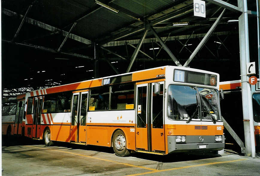(092'831) - TPG Gen�ve - Nr. 582/GE 96'582 - Mercedes am 17. M�rz 2007 in Gen�ve, D�p�t
