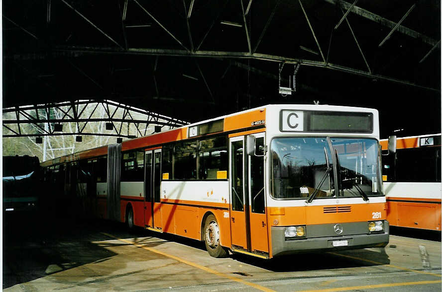 (092'834) - TPG Gen�ve - Nr. 281/GE 96'283 - Mercedes am 17. M�rz 2007 in Gen�ve, D�p�t