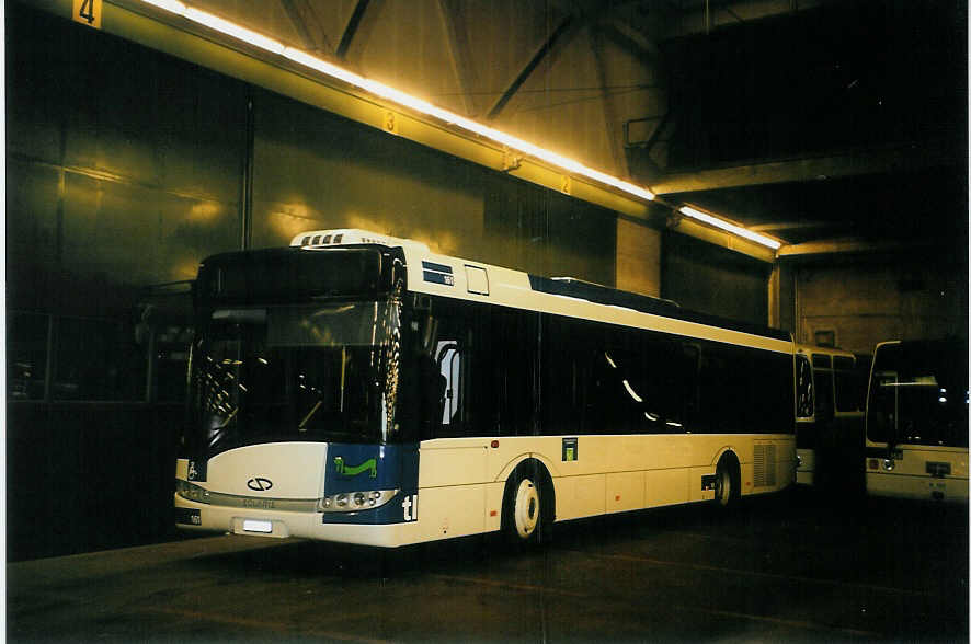 (092'928) - TL Lausanne - Nr. 161/VD 244'032 - Solaris am 17. M�rz 2007 in Lausanne, D�p�t Borde