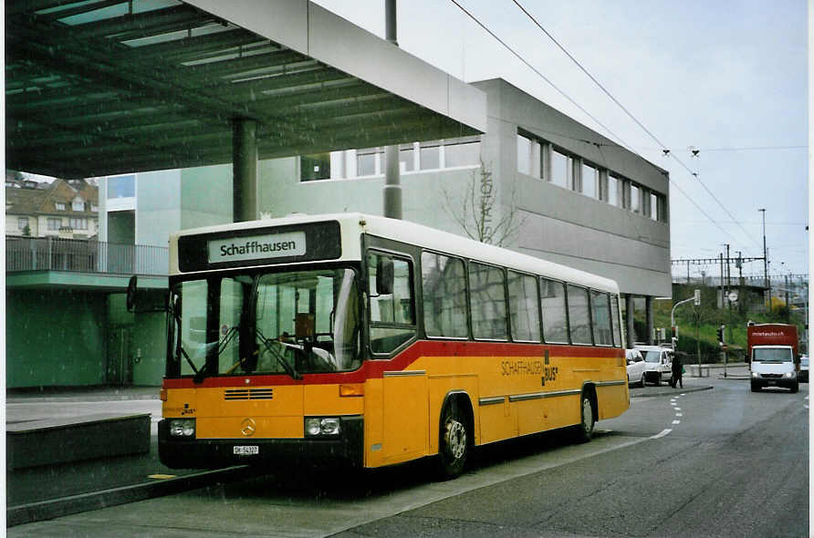(093'219) - SB Schaffhausen - Nr. 27/SH 54'327 - Mercedes/Hess (ex Rattin, Schaffhausen Nr. 27) am 22. M�rz 2007 beim Bahnhof Schaffhausen