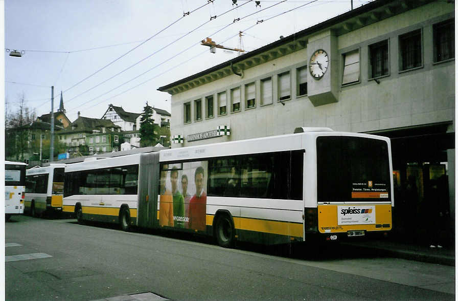 (093'315) - VBSH Schaffhausen - Nr. 14/SH 38'014 - Volvo/Hess am 22. M�rz 2007 beim Bahnhof Schaffhausen