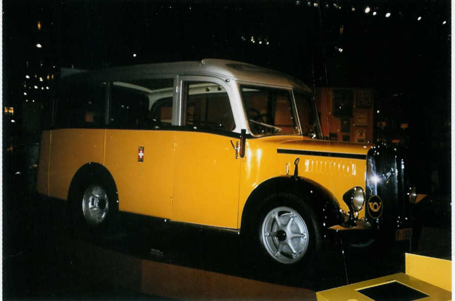 (094'508) - PTT-Regie - P 1601 - Saurer/Saurer (ex Nussbaumer, Ganterschwil) am 13. Mai 2007 in Bern, Museum f�r Kommunikation