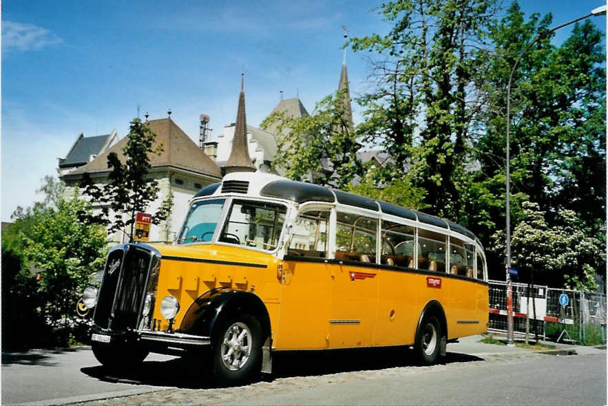 (094'509) - Museum f�r Kommunikation, Bern - BE 384'448 - Saurer/Eggli (ex P 23'135) am 13. Mai 2007 in Bern, Museum f�r Kommunikation