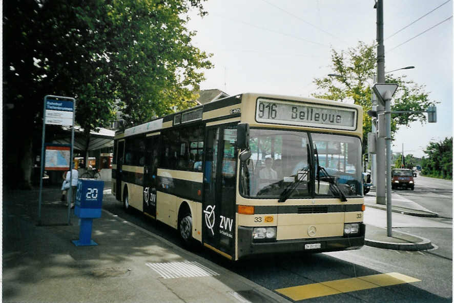 (094'613) - AZZK Zollikon - Nr. 33/ZH 351'833 - Mercedes am 26. Mai 2007 beim Bahnhof Z�rich-Tiefenbrunnen