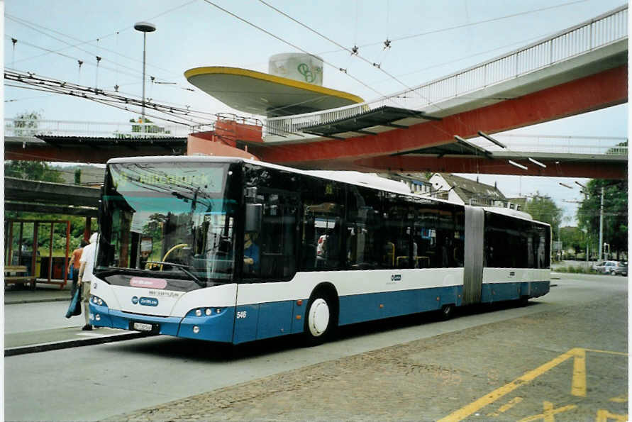 (094'707) - VBZ Z�rich - Nr. 546/ZH 730'546 - Neoplan am 26. Mai 2007 in Z�rich, Bucheggplatz