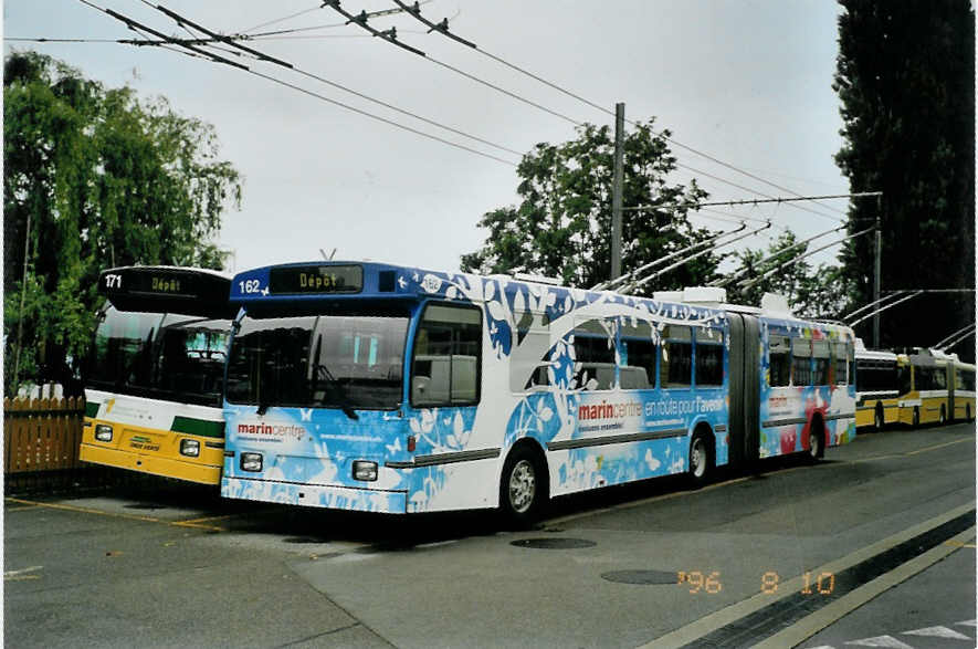 (094'735) - TN Neuch�tel - Nr. 162 - FBW/Hess Gelenktrolleybus am 27. Mai 2007 in Neuch�tel, D�p�t