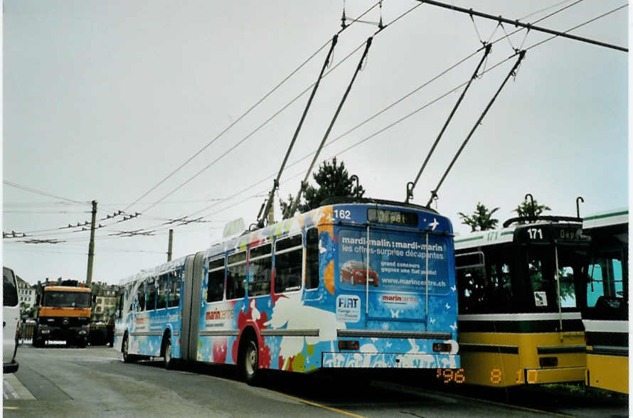 (094'736) - TN Neuch�tel - Nr. 162 - FBW/Hess Gelenktrolleybus am 27. Mai 2007 in Neuch�tel, D�p�t