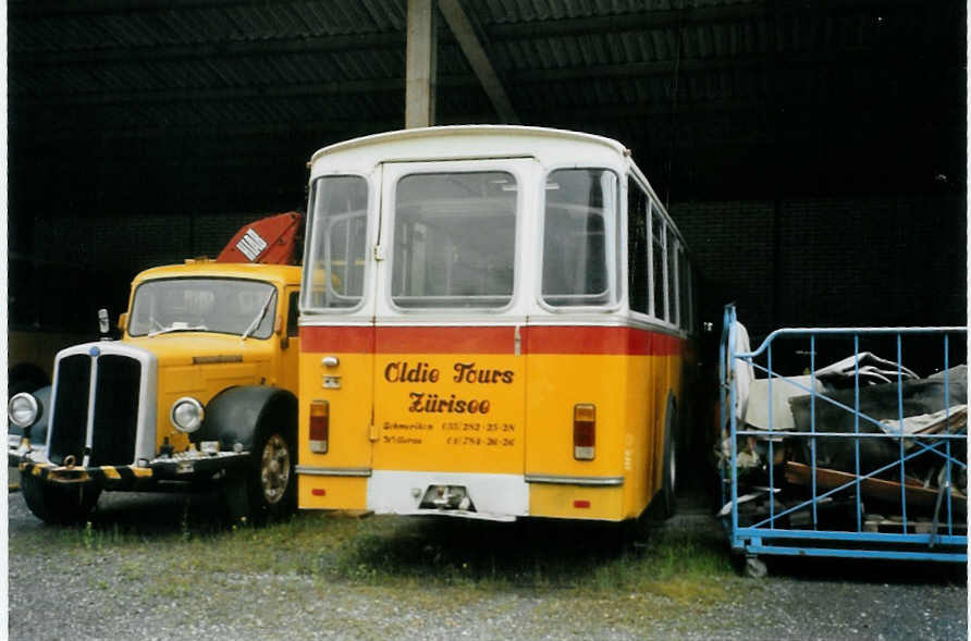 (095'223) - Oldie-Tours Z�risee, Wollerau - Nr. 15 - FBW/Hess am 2. Juni 2007 in N�fels