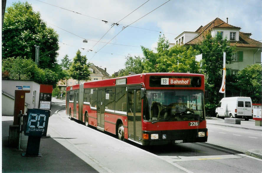 (095'404) - Bernmobil, Bern - Nr. 226/BE 513'226 - MAN am 8. Juni 2007 in B�mpliz, Post