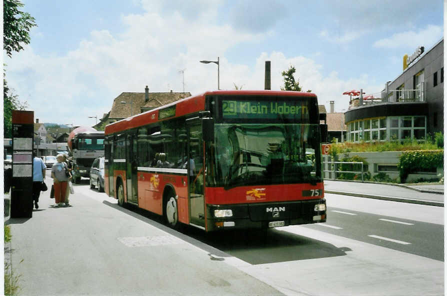 (095'414) - Peyer, Niederwangen - Nr. 75/BE 411'382 - MAN/G�ppel am 8. Juni 2007 in K�niz, Br�hlplatz