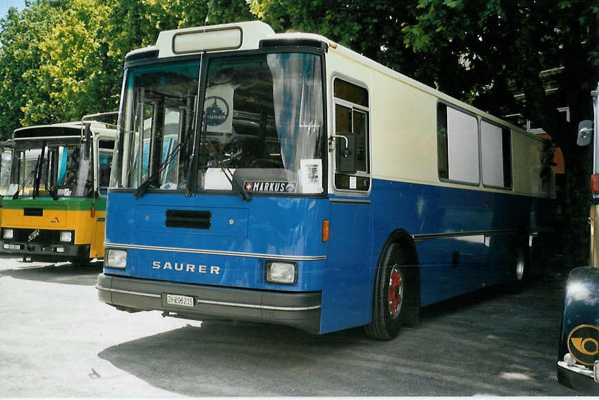 (095'613) - Hauser, W�denswil - ZH 203'215 - Saurer/R&J (ex Bucher, Gr�t; ex P 25'648) am 23. Juni 2007 in Aigle, Saurertreffen