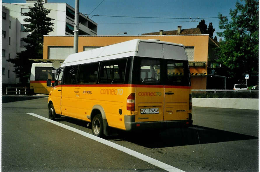 (096'323) - Gurtner, Worb - Nr. 6/BE 112'434 - Mercedes am 17. Juli 2007 beim Bahnhof Worb Dorf