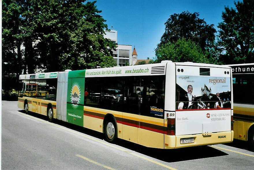 (096'919) - STI Thun - Nr. 89/BE 572'089 - MAN am 26. Juli 2007 bei der Schiffl�ndte Thun