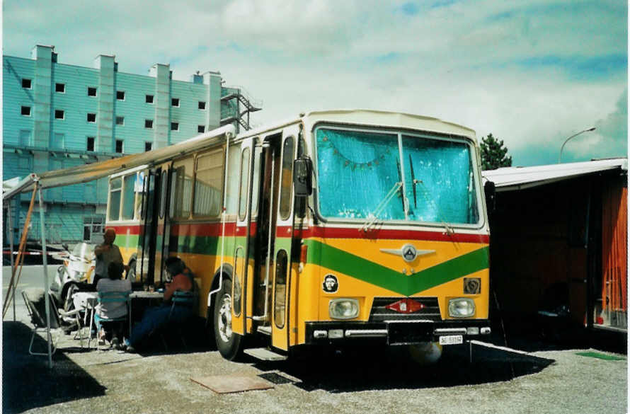 (097'235) - Aus der Schweiz: Wisler, M�hlau - AG 53'197 - Saurer/Hess (ex Flury, Balm) am 18. August 2007 in Schaan, Wohnbustreffen
