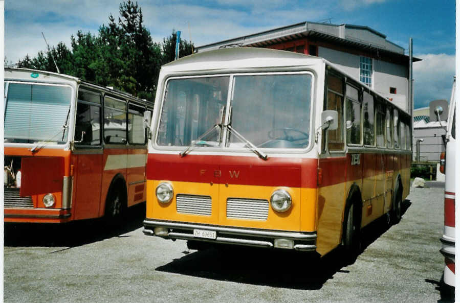 (097'310) - Aus der Schweiz: Tr�b, Oberrieden - Nr. 12/ZH 69'651 - FBW/R&J (ex Ryffel, Uster Nr. 12) am 18. August 2007 in Schaan, Wohnbustreffen