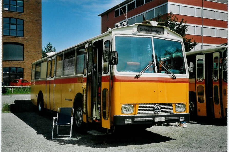 (097'316) - Aus der Schweiz: Gadliger, Horgen - ZH 293'555 - Saurer/T�scher (ex Lienert&Ehrler, Einsiedeln; ex Lienert, Einsiedeln) am 18. August 2007 in Schaan, Wohnbustreffen