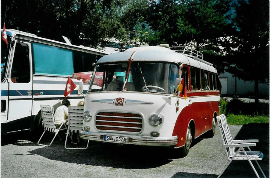 (097'322) - Aus Deutschland: ??? - S�W-C 523H - Setra am 18. August 2007 in Schaan, Wohnbustreffen