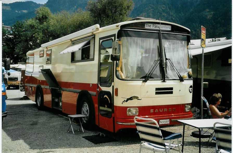 (097'412) - Aus der Schweiz: Rogoll - Saurer/T�scher (ex P 24'273) am 18. August 2007 in Schaan, Wohnbustreffen