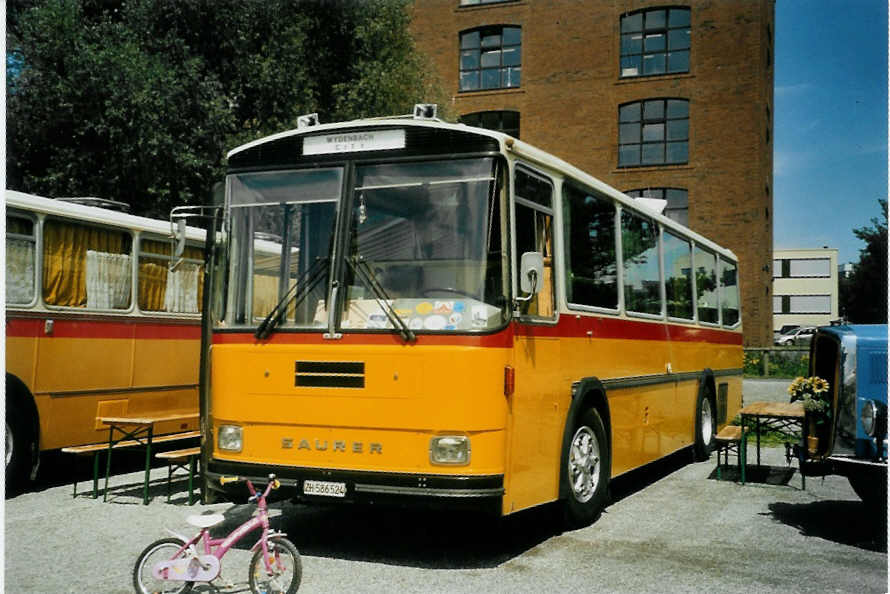 (097'425) - Aus der Schweiz: Baumann, Horgenberg - ZH 586'524 - Saurer/T�scher (ex P 24'226) am 18. August 2007 in Schaan, Wohnbustreffen