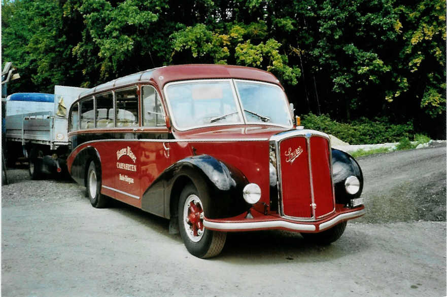 (098'430) - Blaser, Hasle-R�egsau - BE 338'938 - Saurer/R&J (ex Feller, Luterbach; ex AWL Littenheid; ex TSG Blumenstein Nr. 6) am 9. September 2007 in Oberburg, Ziegelgut
