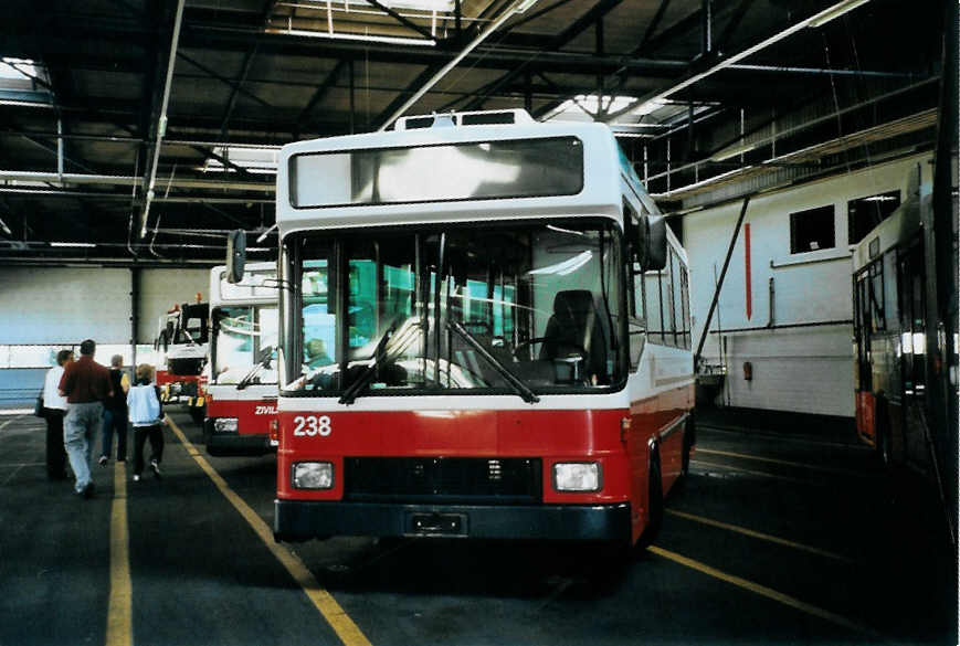 (098'606) - WV Winterthur - Nr. 238 - MAN/Hess am 15. September 2007 in Winterthur, Depot Gr�zefeld