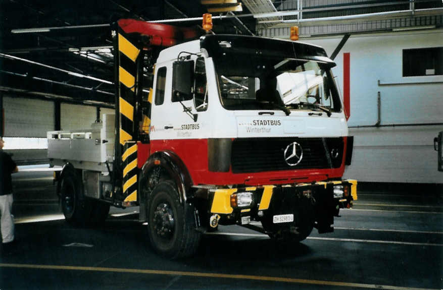 (098'608) - Aus dem Archiv: SW Winterthur - Nr. 505/ZH 32'981 U - Mercedes am 15. September 2007 in Winterthur, Depot Gr�zefeld