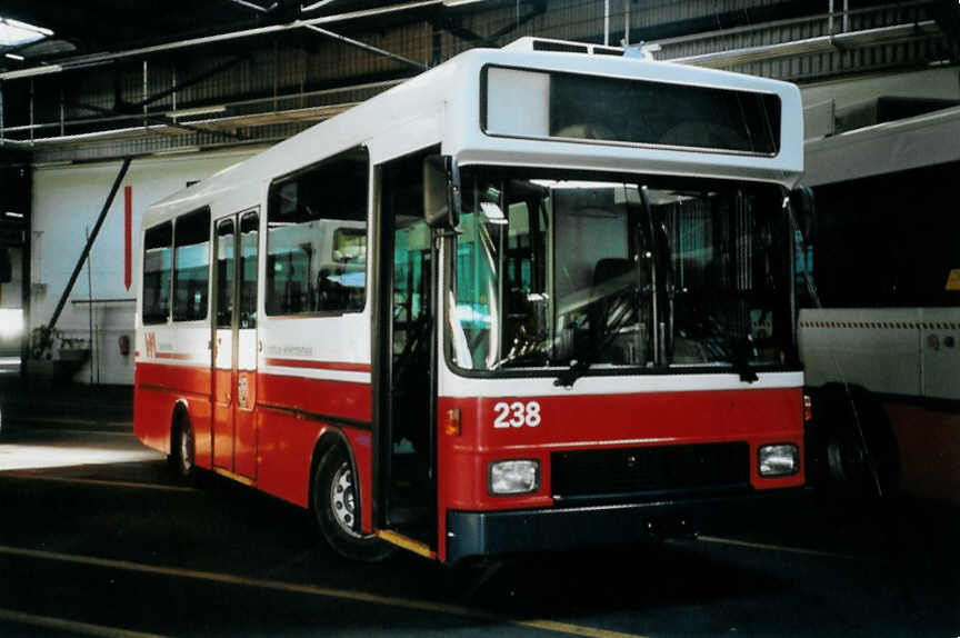 (098'612) - WV Winterthur - Nr. 238 - MAN/Hess am 15. September 2007 in Winterthur, Depot Gr�zefeld