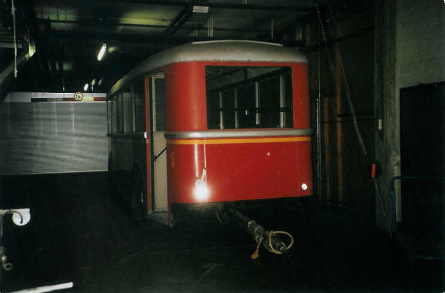 (098'626) - AS Engi - Nr. 42 - Moser/R&J Personenanh�nger (ex AAGG Gossau; ex WV Winterthur Nr. 161) am 15. September 2007 in Winterthur, Depot Gr�zefeld