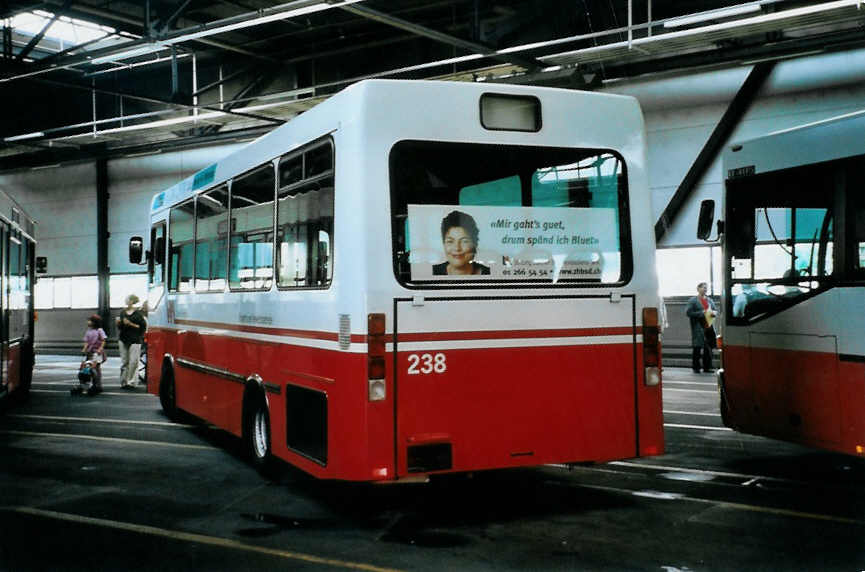 (098'634) - WV Winterthur - Nr. 238 - MAN/Hess am 15. September 2007 in Winterthur, Depot Gr�zefeld