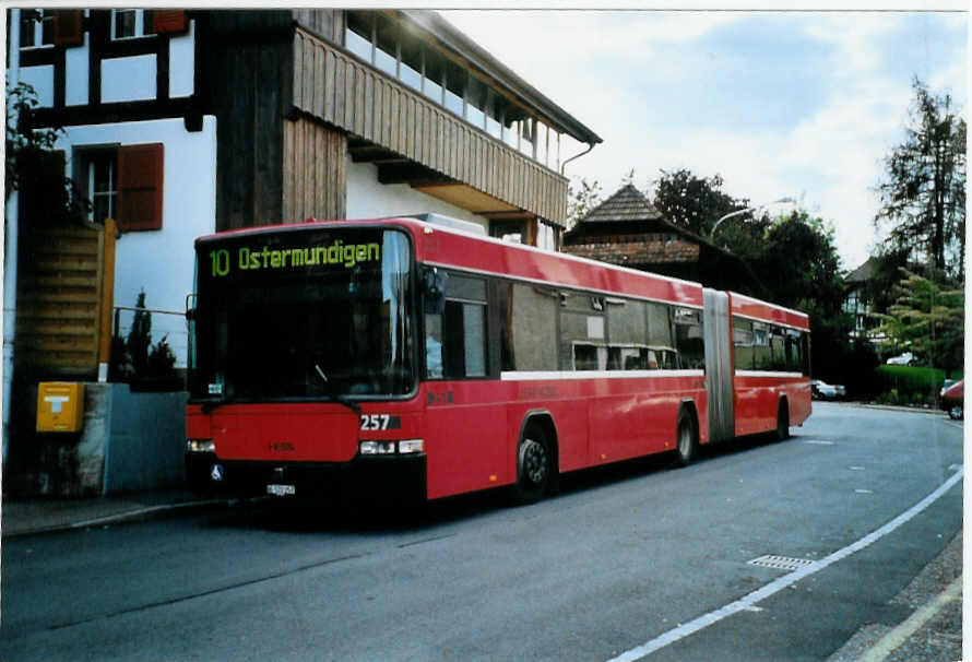 (099'525) - Bernmobil, Bern - Nr. 257/BE 572'257 - Volvo/Hess am 30. September 2007 in K�niz, Schliern